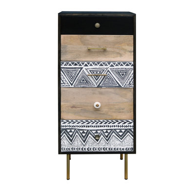 Peru Solid Wood 50cm W 5 - Drawer Chest of Drawers