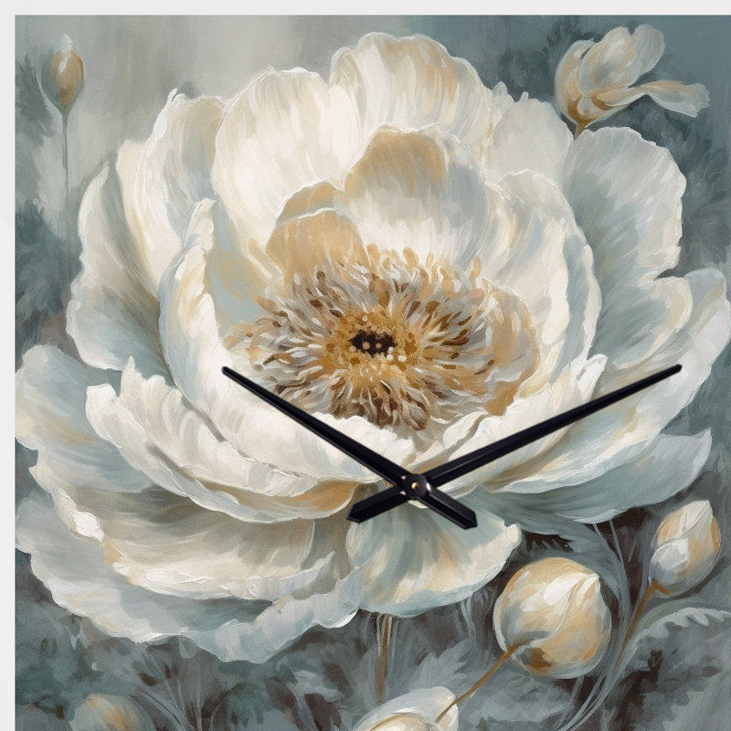 Horloges murales asymétriques blanches et blanches, Petit