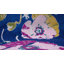 Tapis floral bleu marine / rose / jaune Bloom-1853025572