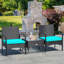 2 - Person Patio Conversation Set with Cushions-1189316503