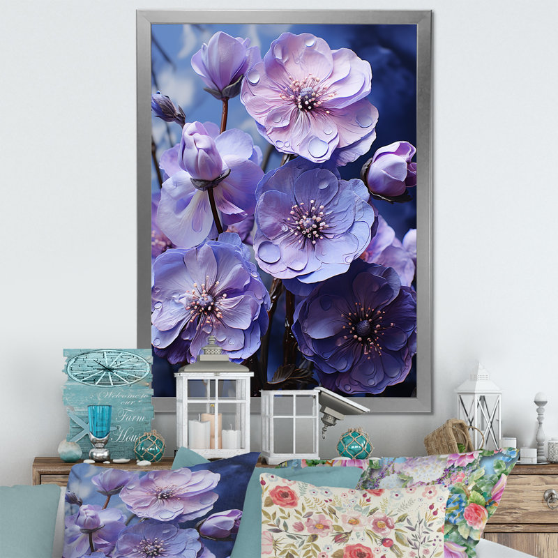 Allure mystique sur toile, H 32 po x l 16 po x P 1 po, Cadre simple argenté