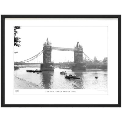 London, Tower Bridge C1960 by Francis Frith - Single Picture Frame Print