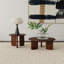Table de bout ronde Columbo Brown (table incluse seulement)-1046038061-1046038059