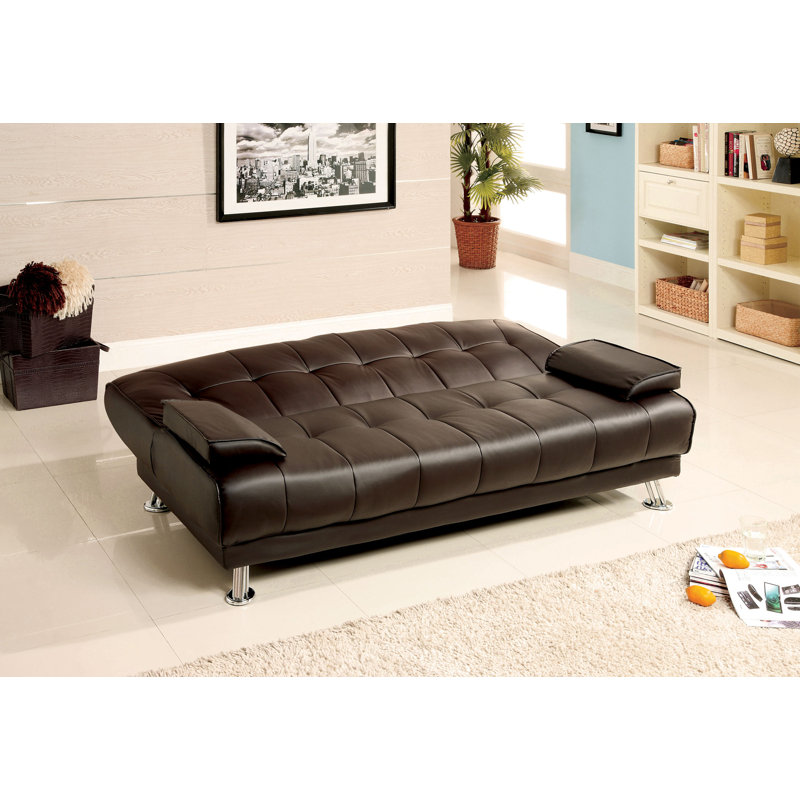 Futon contemporain en brun foncé