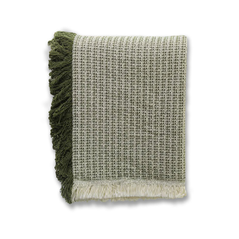 Jeté tissé 46 x 67, Vert 1