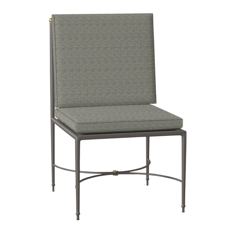 Chaise d'appoint en aluminium Roma, Welt, Intermix écorce