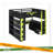 Full Size Gaming Loft Bed With Integrated Desk & RGB LED Lights, Pro-Gamer Bed With Power Outlet, Large Bookshelf, Pegboard, Keyboard Tray & Storage Drawer, 3 Colors Available-466579109