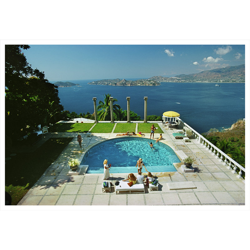 Nirvana Print by Slim Aarons, 32.5" H x 48.5" W x 0.1" D, Unframed