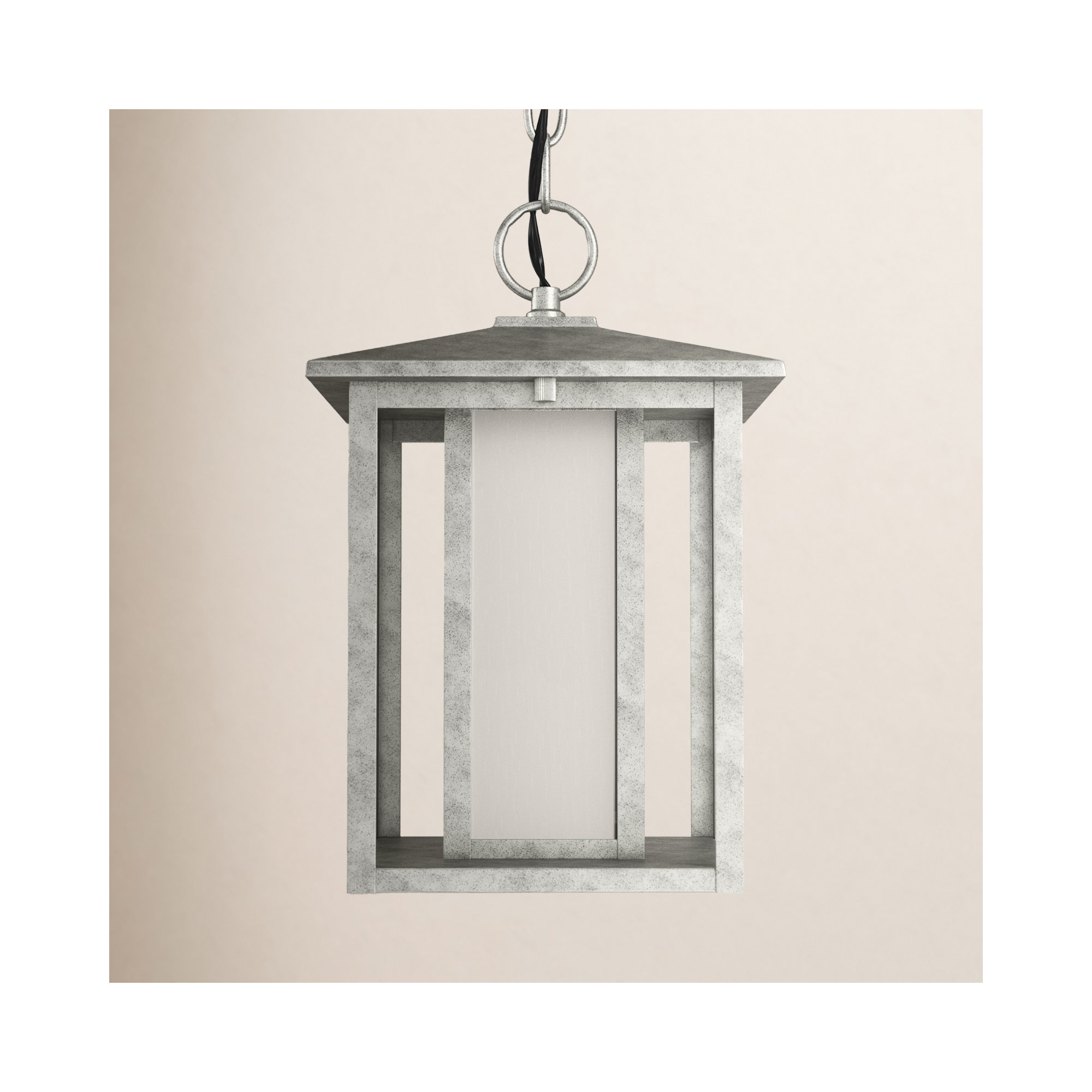 Vermont Outdoor Aluminum Pendant, Weathered Pewter, No