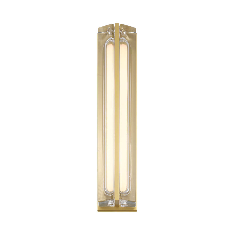 Langferd, extérieur, 24 po, mat, verre transparent, Or