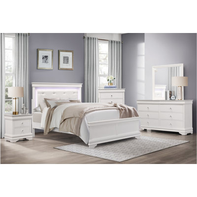 Briggitte Upholstered Velvet Bedroom Set