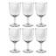 6 pièces Celise 6,9 oz Ensemble de verres à pied en acrylique-1393757128