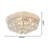 Harvey Modern 3 Light Crystal Flush Mount