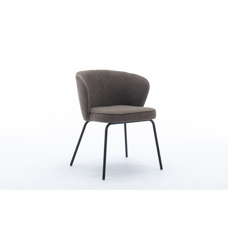Chaise de salle à manger Donohoe Boucle, Brun, 1