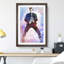 Elvis Presley The Jailhouse Rock in Abstract - Picture Frame Painting Print on MDF-55725539-55725545