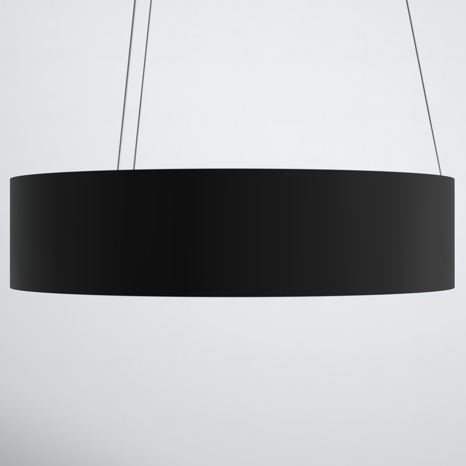 Romain Dimmable 1 - Light Pendant, 4" H x 18" W x 18" D, Black
