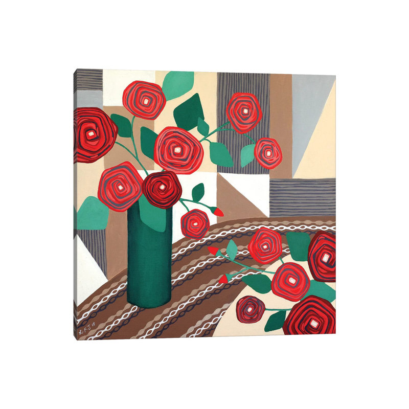Roses Are Red by Lisa Frances Judd - Wrapped Canvas Print, 30.48 cm H x 30.48 cm W