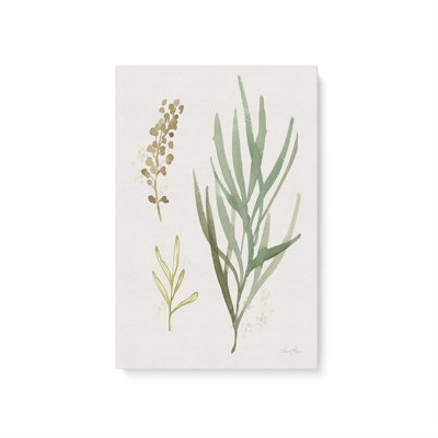 «Earthy Greens in Bloom III», toile tendue
