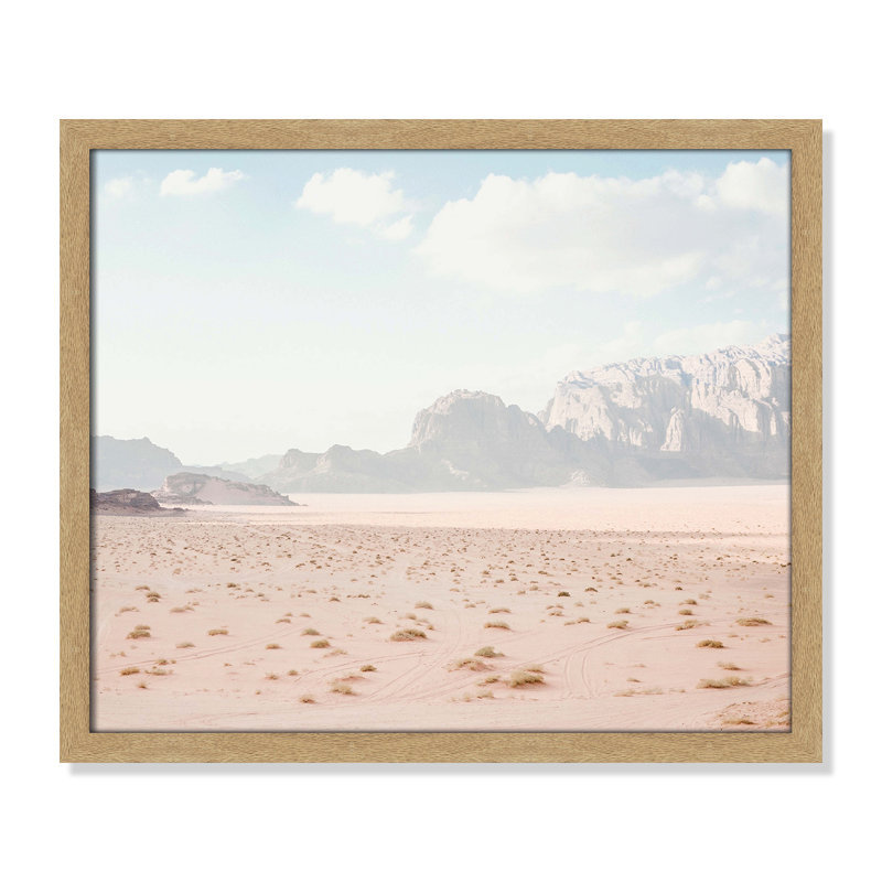 Tire Tracks - Photographie avec cadre photo, L 19 po x H 16 po, Encadrement brun