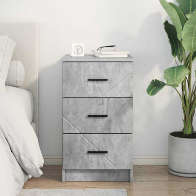38cm W Manufactured Wood Bedside Table