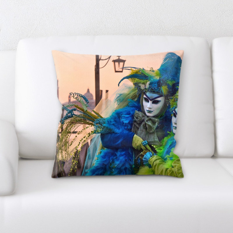 Microsuede Reversible Throw Pillow