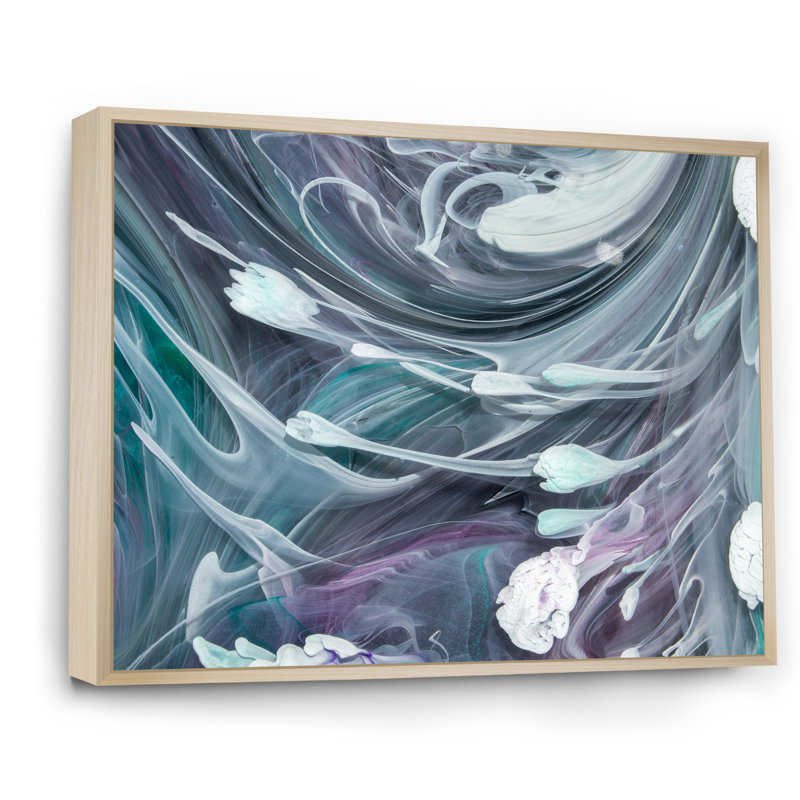 Art liquide VI - Reproduction de photo sur toile, H 16 po x l 32 po x P 1 po, Toile naturelle avec cadre flottant