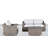 Deshira Fully Assembled 4 Piece Sofa Seating Group with Sunbrella Cushions-1564817441