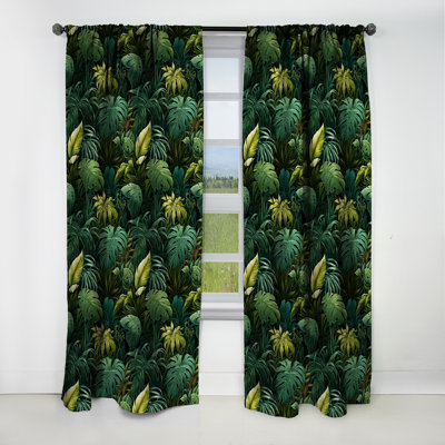 Rideau à motif floral Jungle Canopy