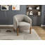 Chaise rembourrée en polyester avec 4 pieds-2051670320