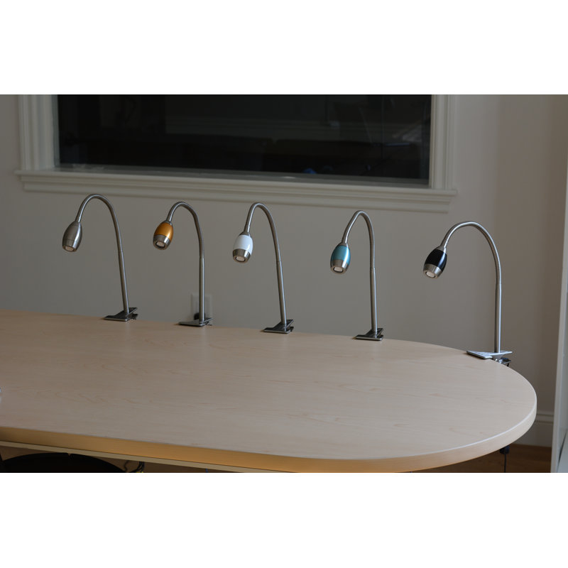 Solari Adjustable Metal Desk Lamp, Black