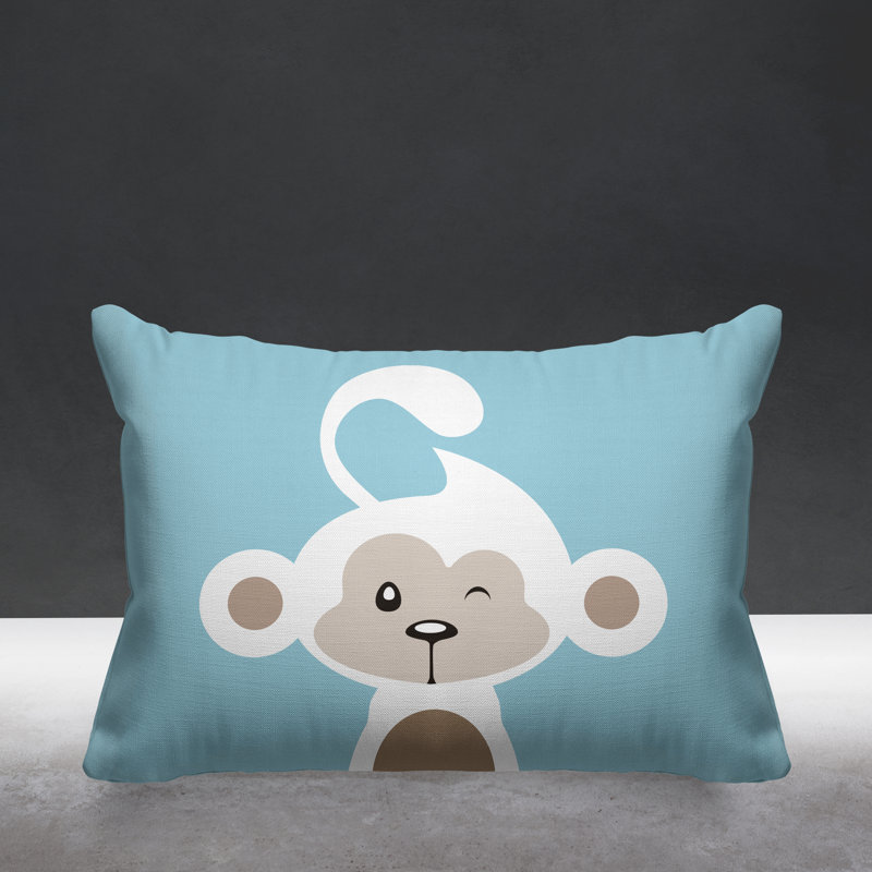 Coussin intérieur Ollie, Bleu pastel, 14 po x 20 po, Rectangle