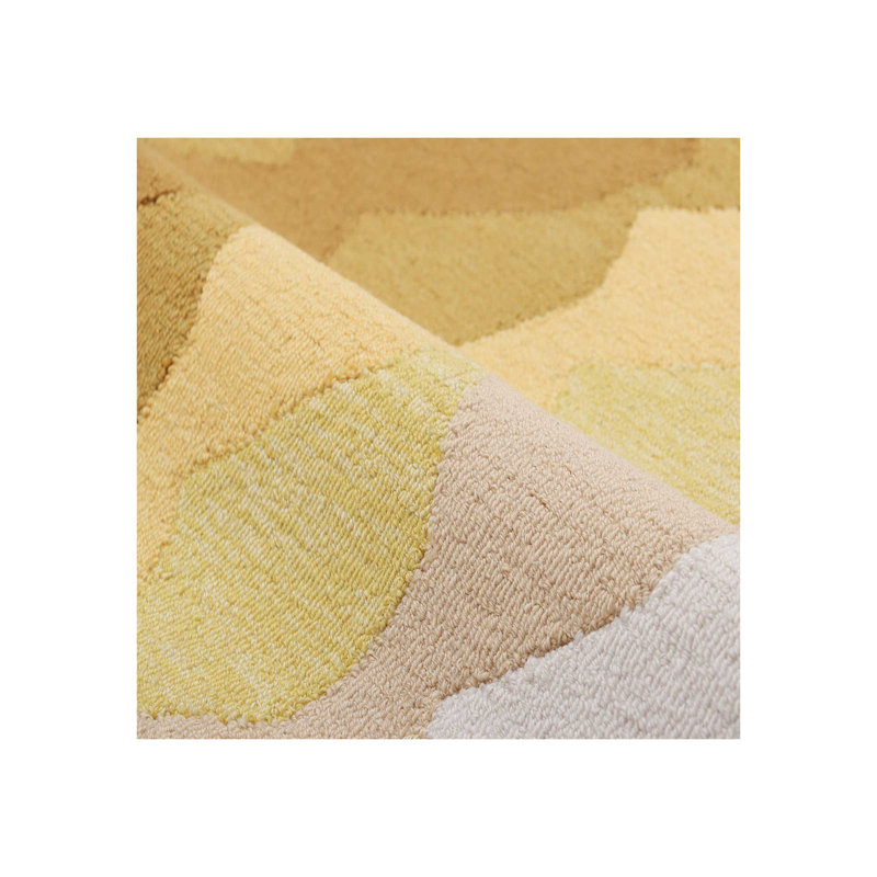 Hand Tufted Ombre Area Rug in Yellow, Rectangle 8' x 10'