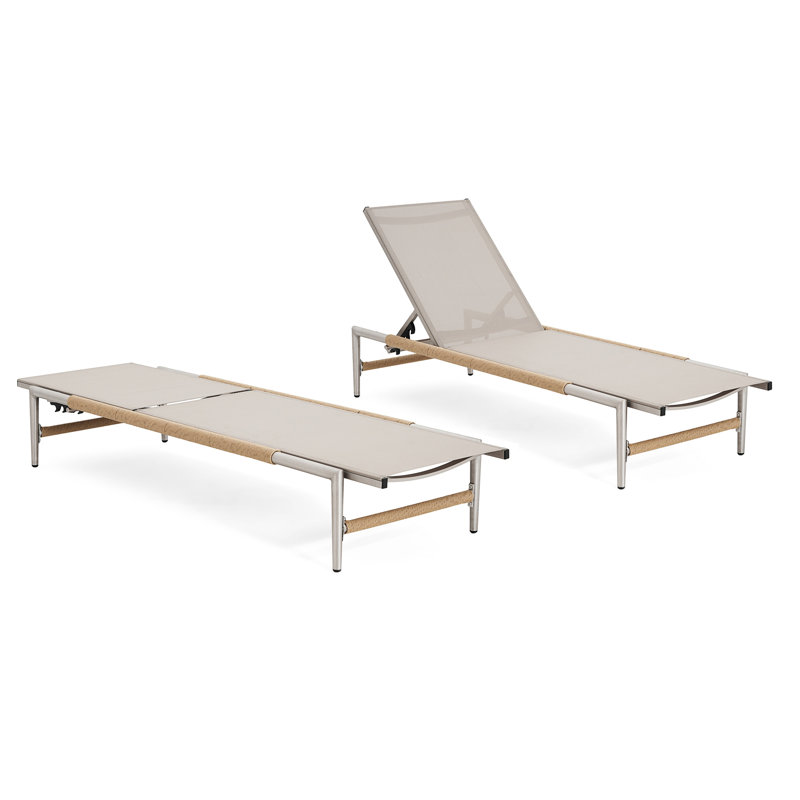 Hargrove Outdoor Patio Aluminum Chaise Lounge, 2