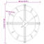 Alzira Iron Wall Clock