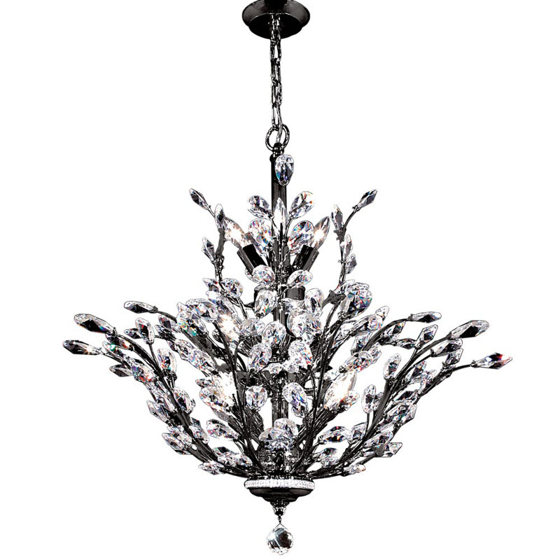 Florale 13 - Light Chandelier, Gold, Swarovski Strass, Clear