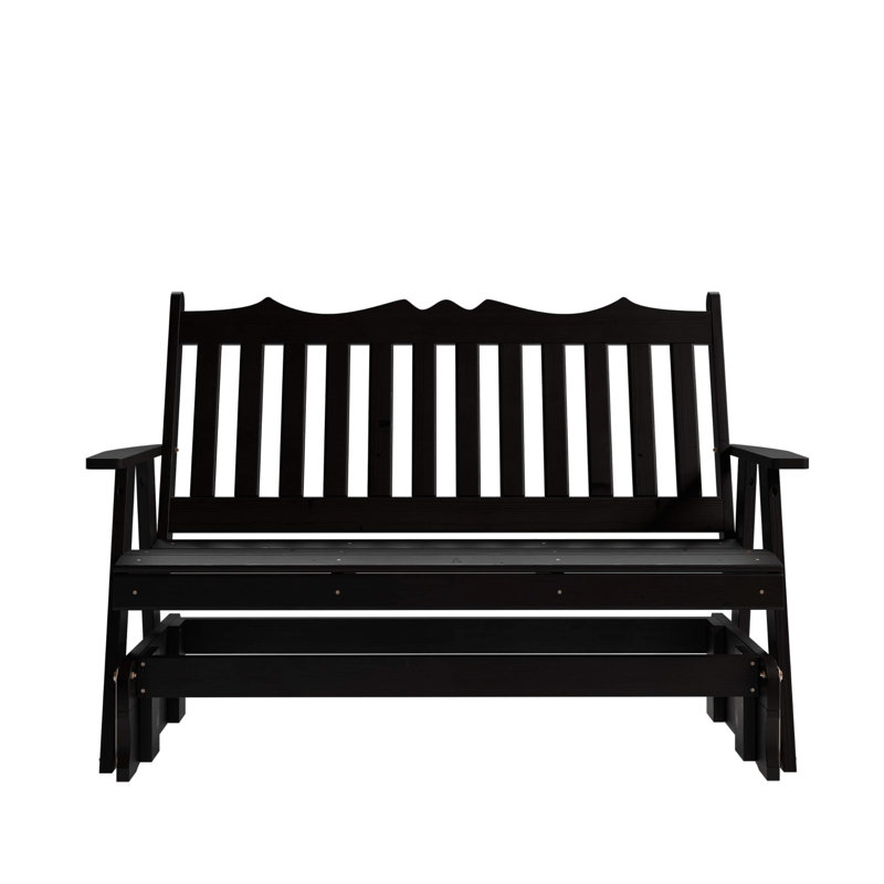 Fauteuil coulissant 6 pieds York Porch, Peinture noire
