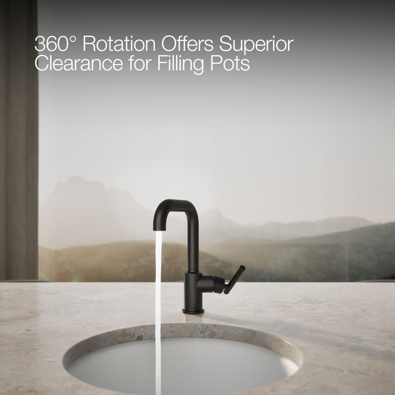 Purist® Bar Faucet with Accessories, Matte Black