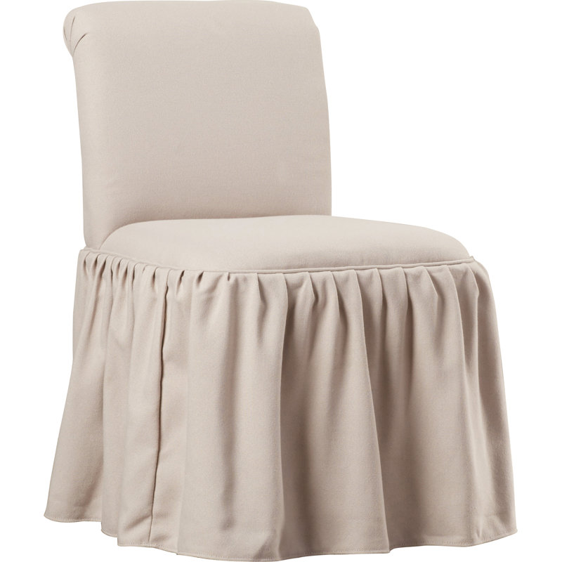 Vanity 18.9'' H Upholstered Side Chair, Beige Linen