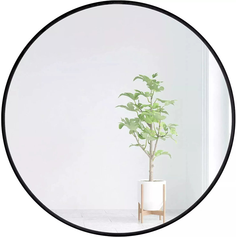 Wall Mirror Round Mirror, Black