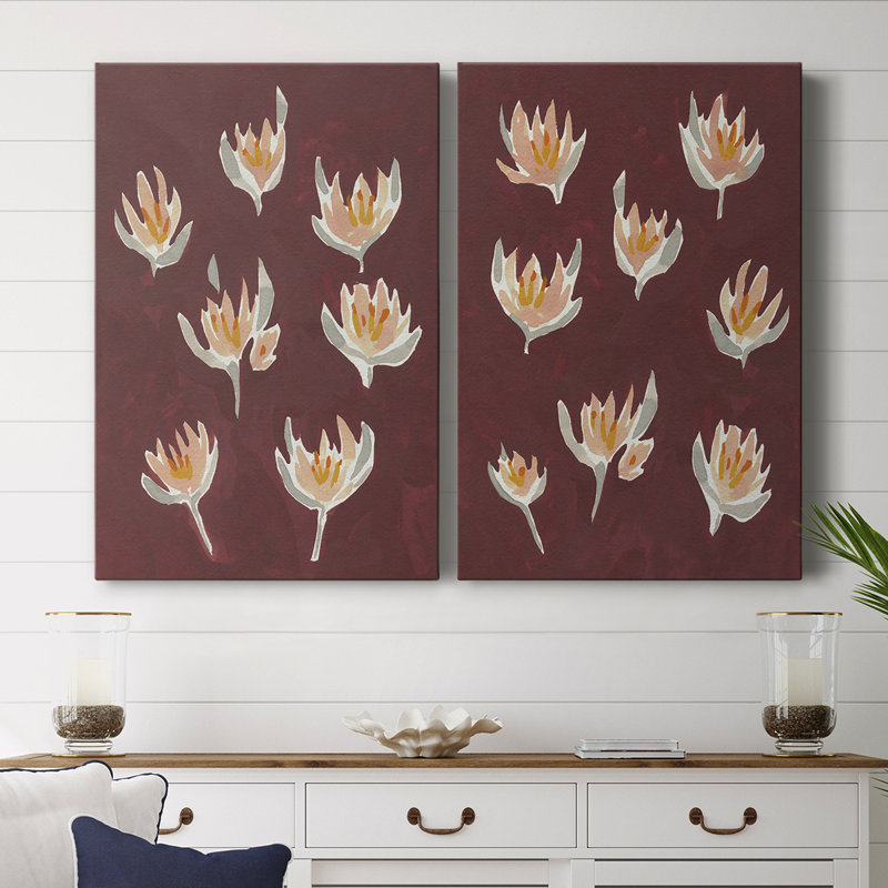 Toile tendue rose I-Premium Gallery Potpourri rose - prête à être accrochée, H 18 po x l 12 po