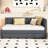 Twin Size Daybed With Upholstered Trundle, Gray Linen, No Box Spring, Stylish Option Linen Cloth, Robust Bed Character, Mark-323043003
