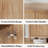 Fluted Sideboard Buffet Cabinet, 46.5" Modern Storage Cabinet with 2 Doors & 3 Drawers, Sideboard Console Table for Entryway,Living Room,Kitchen,Dinning Room-Natural Oak-487467171