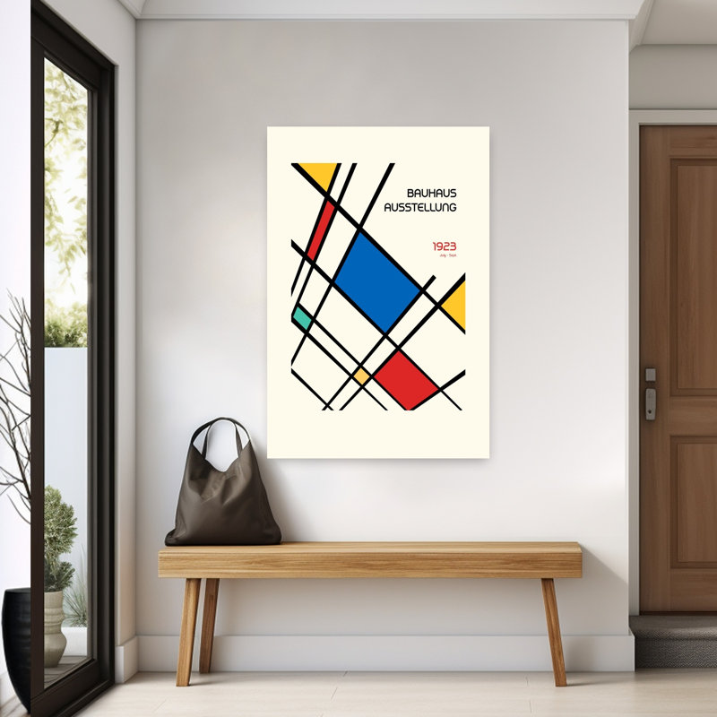 Art contemporain abstrait rétro, H 60 po x l 40 po