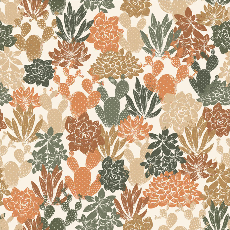 Izaiaz Floral Wall Mural, 8.33' W x 8.33' L