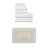 Colson 100% Soft Cotton 2 Pc Bath Towel Set & 1 Pc 17x24" Bath Rug, (Set of 3), Linen-210273964-210273965