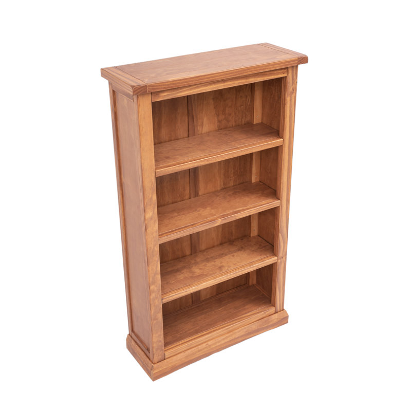 Ireland 90cm H x 70cm W Standard Bookcase, (4 Shelves) 120cm. H x 70cm. W x 25cm. D, Brown