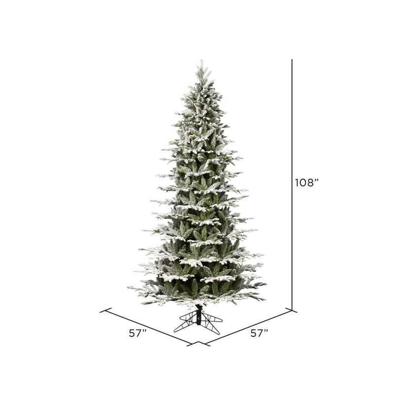 Sapin de Noël artificiel vert, 9'