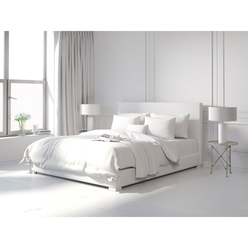 Ensemble de draps en coton pima 400 fils Luxury, Ensemble de draps pour grand lit avec 2 taies d'or, Beige