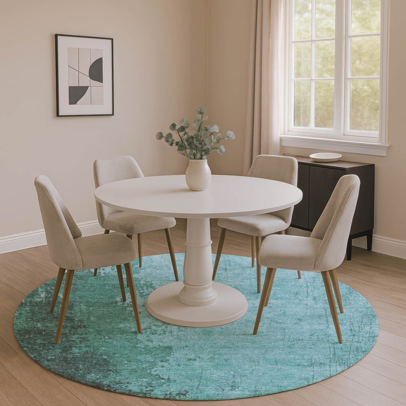 Premium Machine Washable Jakiyra AMF1904 Modern Rug, Round 8'