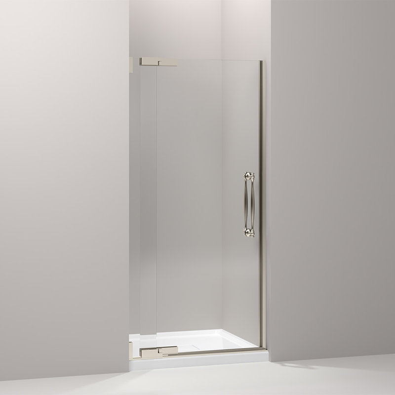 Finial 35.75" x 72.25" Pivot Shower Door, Bronze brossé anodisé